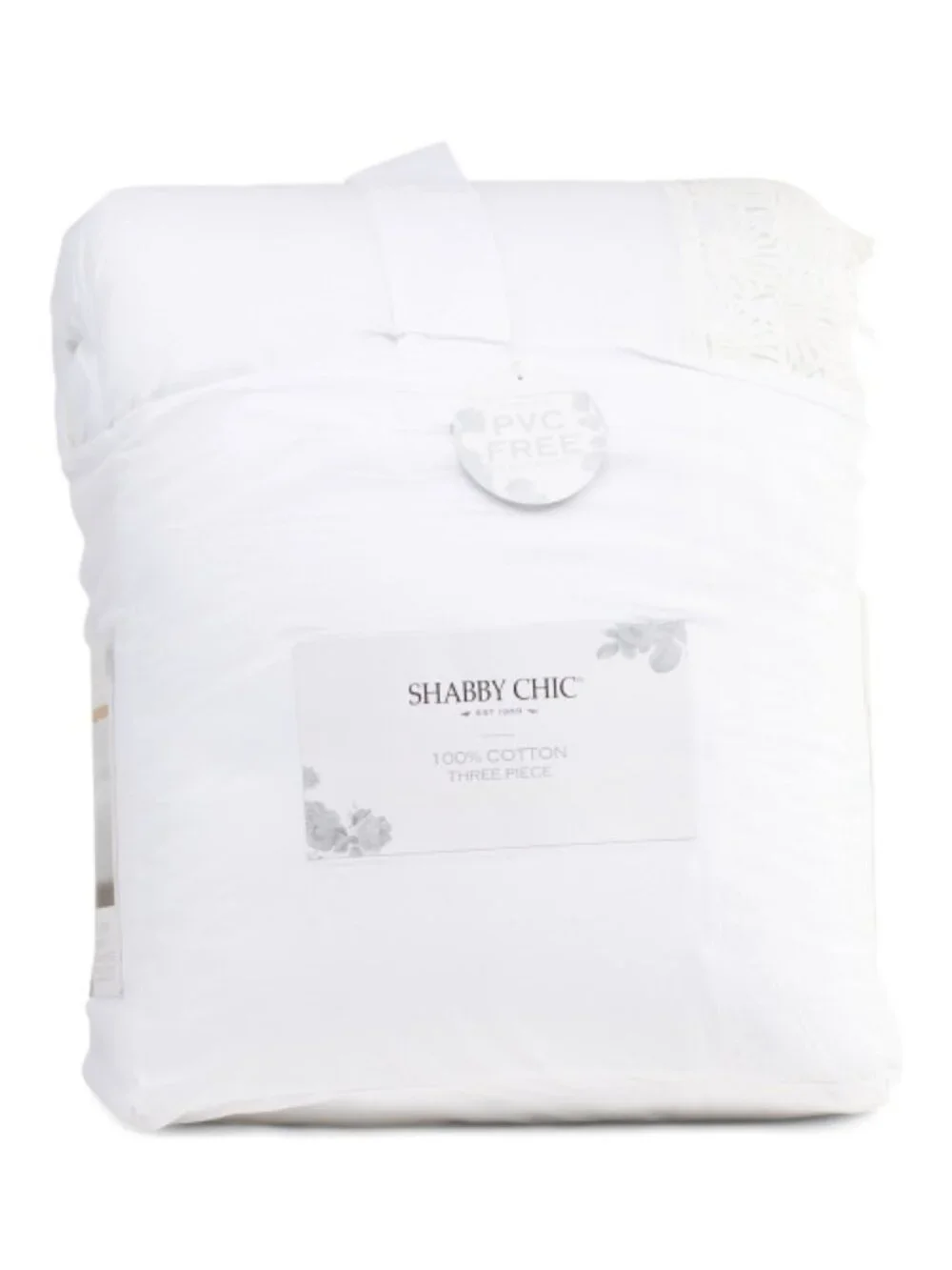 SHABBY CHIC Eyelet Shelly Lace Comforter Set